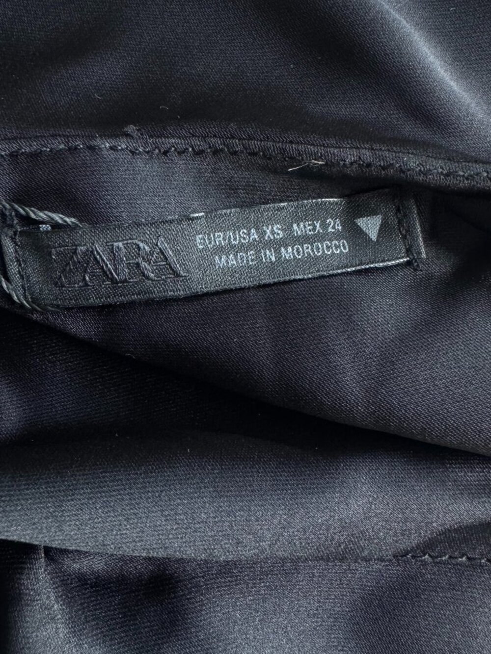 Zara Satin Mini Dress | Black | NWT | Size XS - Picture 12 of 13